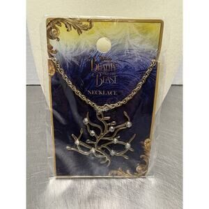 DISNEY Beauty & the Beast Rose Tree Replica Pendant Necklace Hot Topic Exclusive